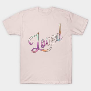 Loved Watercolor Textured Look T-Shirt